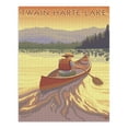 thumbnail image 2 of Twain Harte, California, Canoe Scene (1000 Piece Puzzle, Size 19x27, Challenging Jigsaw Puzzle for Adults and Family, Made in USA), 2 of 4
