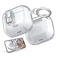 thumbnail image 1 of Funda para AirPods 4 R-fun Clear con tapa de cierre y kit de limpieza, 1 of 8