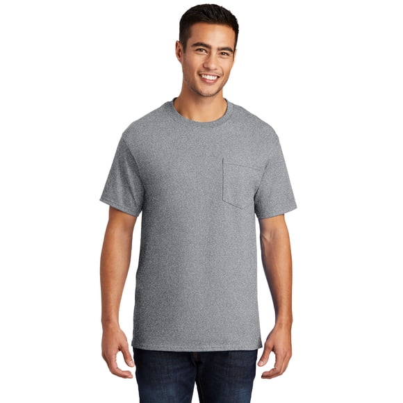 Port & Company? - Camiseta b?sica con bolsillo. PC61P Puerto & Compa??a PC61P