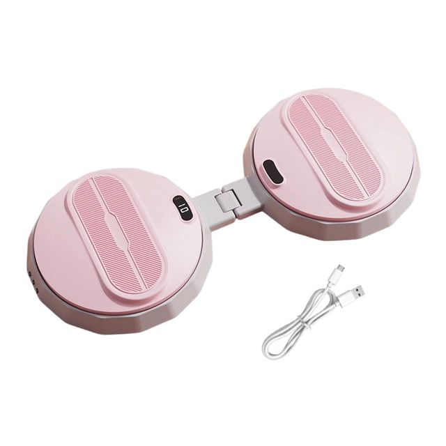 harper Ab Machine Foldable Silent Smart Counter Fitness Tool Waist Twisting Machine Pink