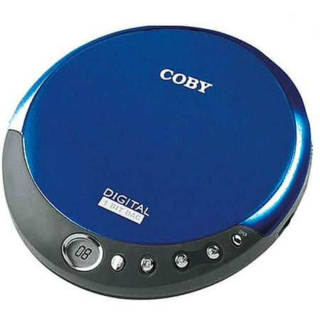 Coby Personal CD Player with Stereo Headphones, Blue