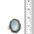 thumbnail image 6 of YoTreasure Oval Moonstone Solid 925 Sterling Silver Gemstone Ring, 6 of 8