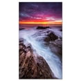 thumbnail image 2 of Stormy Seashore with Colorful Sky - Beach Photo Canvas Print, 2 of 3