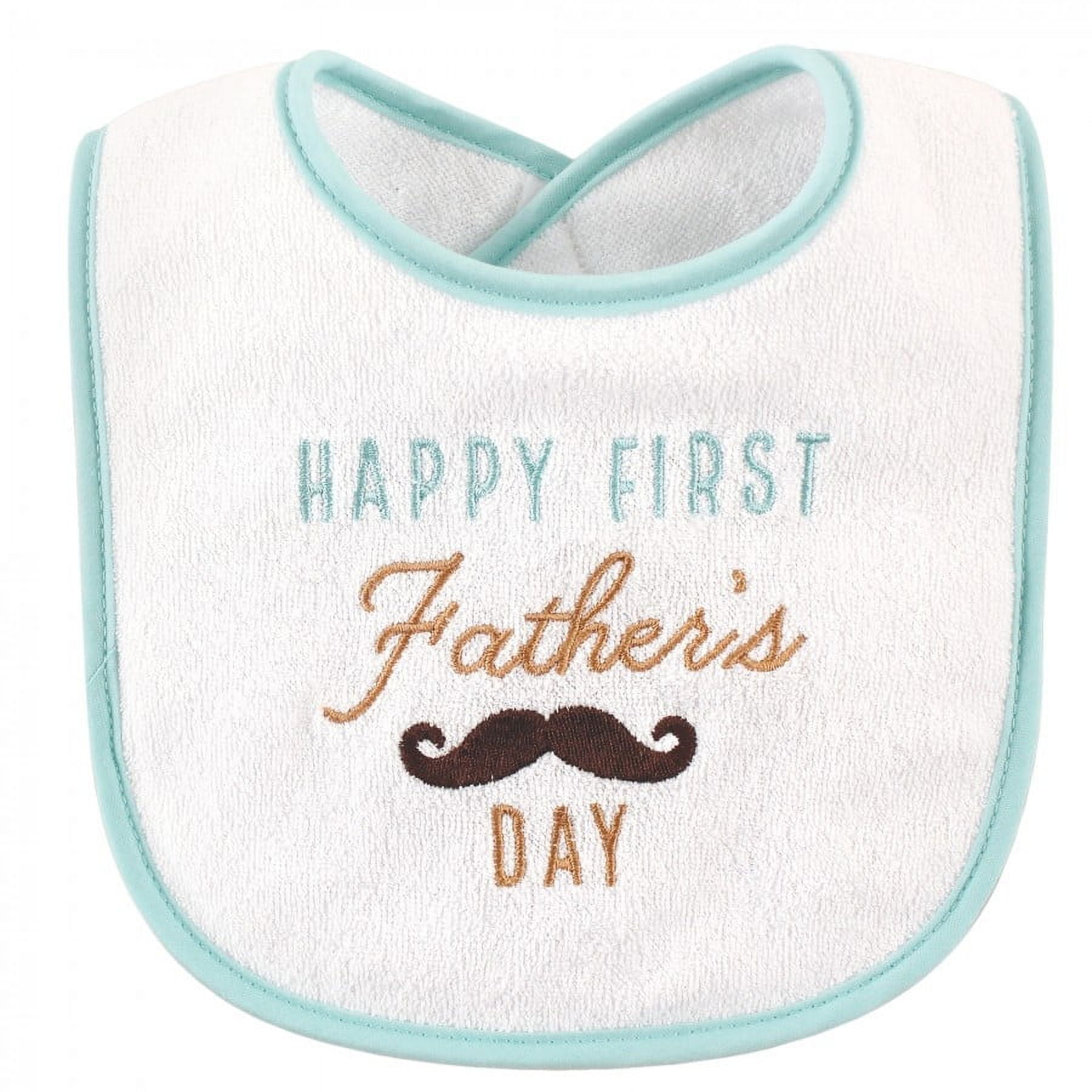 Hudson Baby Infant Cotton Terry Drooler Bibs with Fiber Filling 10pk, Holiday Birthday, One Size