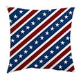thumbnail image 2 of JORIAE Clearance Sale！ Pillow Covers Throw Pillow Covers 45Cm Independence Day Pillowcase Plush Digital Printed Household Linen Pillowcase Independence Day Pillowcase Home Decor B, 2 of 4