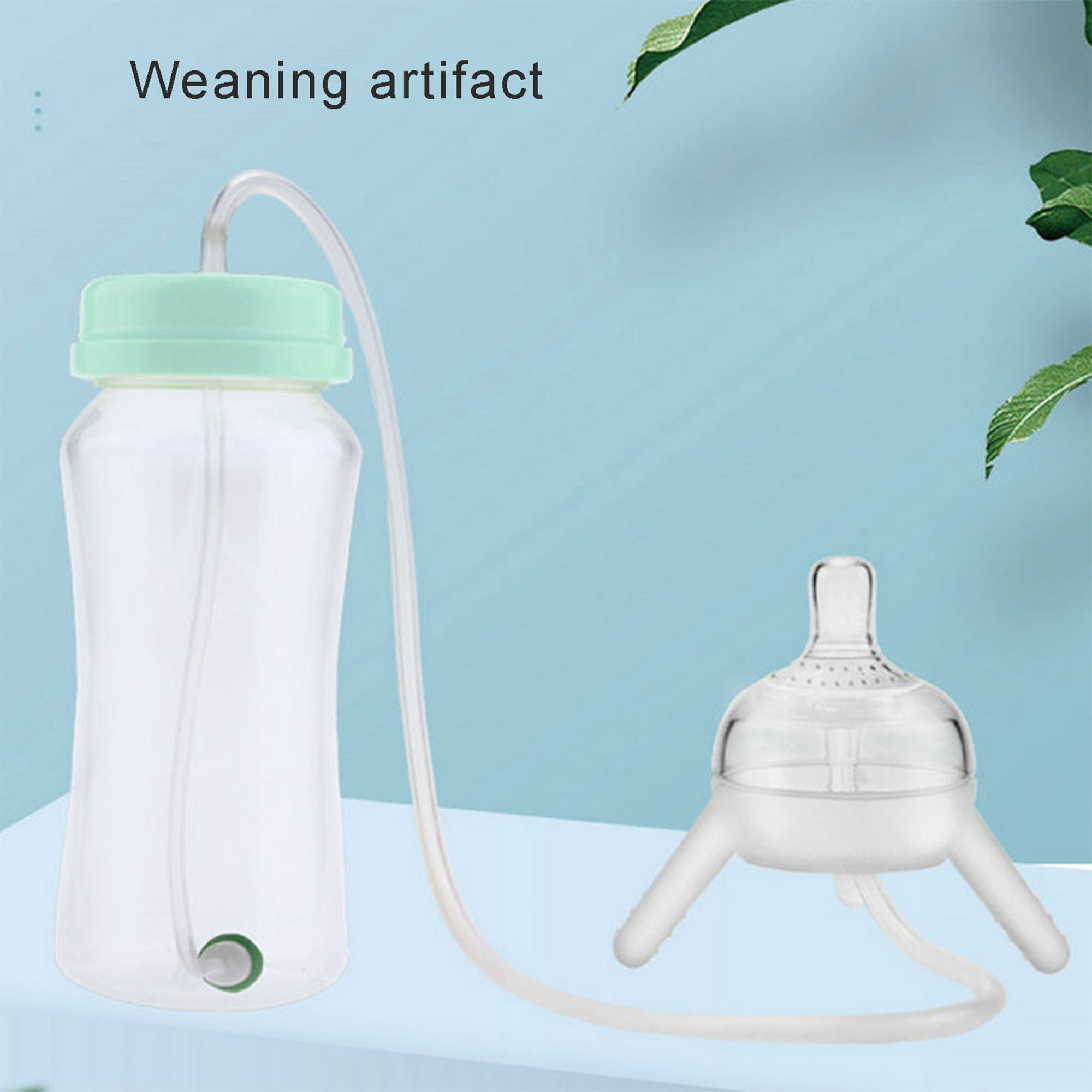 300ml Baby Bottle Thermos Stainless Steel Feeding Bottle 2-in-1