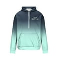 thumbnail image 5 of YLSDY Fashion Casual Hoodies for Men Fall Winter Warm Fleece Hooded Sweatshirts Mountain Graphic Stylish Pullover with Pocket Mint Green M, 5 of 5