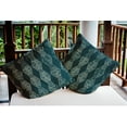 thumbnail image 3 of Simply Daisy 18 in x 18 in Blue Stripes Polyester Throw Pillow, 3 of 3