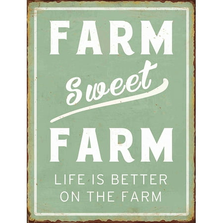 - Barnyard Designs Farm Sweet Farm Life Is Better On The Farm Retro Vintage Tin Bar Sign Country Home Decor 10