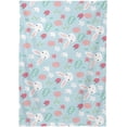 thumbnail image 2 of Coolnut Easter Flower Eggs Bunny Rectangle Tablecloth Spill-Proof Polyester Table Cloth Table Cover for Kitchen Dining Picnic Holiday Party Decoration,60"x108", 2 of 7