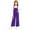 Purple, variant on AHTJRT Girl's Boy's Overalls Casual Adjustable Strap Sleeveless Rompers with Pockets Loose Fit Jumpsuits Casual Bib Overalls Red 11-12 Years