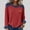 Red#women ribbed knit sweater, variant on Moxiu Women's 2026 Spring Ribbed Knit Crewneck Long Sleeve Color Block Denim Patchwork Textured Pullover Sweater Tops Black,M