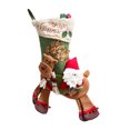 thumbnail image 1 of Moyic Gift Bag Xmas Stocking Christmas Sock Santa Claus Accessories Hanging Looking Festival Cute Long-lasting Pendent Exquisite Kits de decoración para fiestas ancianos montando ciervos, 1 of 6