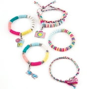 Make It Real: Summer Vibes Heishi Bead Set - Create 5 Unique Cord Charm Bracelets, 531 Pieces, Includes Play Tray, All-In-One, DIY Charm & Bead Jewelry Kit, Tweens & Girls, Arts & Crafts, Kids Ages 8+