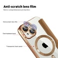 thumbnail image 2 of Flip Magnetic Case for Apple iPhone 15 Plus, Compatible with Magsafe Cards Holder Wallet Case RFID Blocking Clear Back Cover Anti-Scratch Folio Shockproof Bisiness Type Case for Women, Brown, 2 of 7