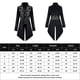 thumbnail image 2 of Disfraz Premium Chaqueta gótica punk para hombre, disfraces medievales renacentistas de Halloween, vampiro y caballero Kuymtek Negro T M para Hombre, 2 of 8