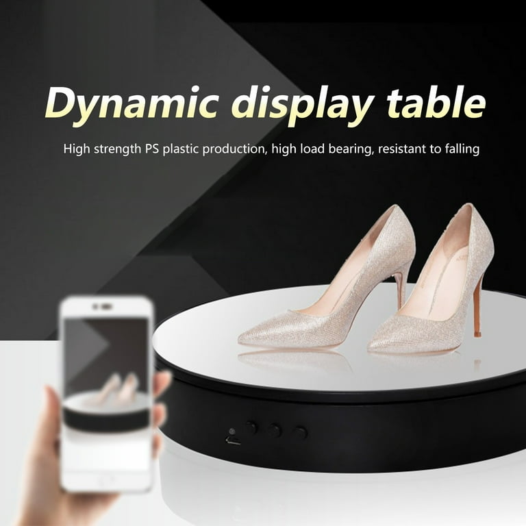 3 in 1 5V Electric Rotating Display Stand Turntable Photographic Video Stand  Dynamic Rotating Display Stand