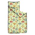 thumbnail image 2 of Mushroom and Toadstool Cream Pattern Teens Toddler Nap Mat with Pillow, Sleeping Mat Bag for Preschool Daycare 50"x20", 2 of 6