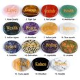 thumbnail image 4 of Piedras Piedra de poder Cristal Ágata Letras Colores variados Accesorio versátil, 4 of 6