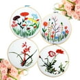 thumbnail image 3 of FRCOLOR DIY Embroidery Hoop for Cross Stitch Projects with Composite Material Khaki Color 12 Pieces 15cm, 3 of 8