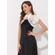 thumbnail image 3 of Cárdigan Allegra K de encaje para mujer cuello alto corto elegante encogimiento de hombros blanco S, 3 of 5