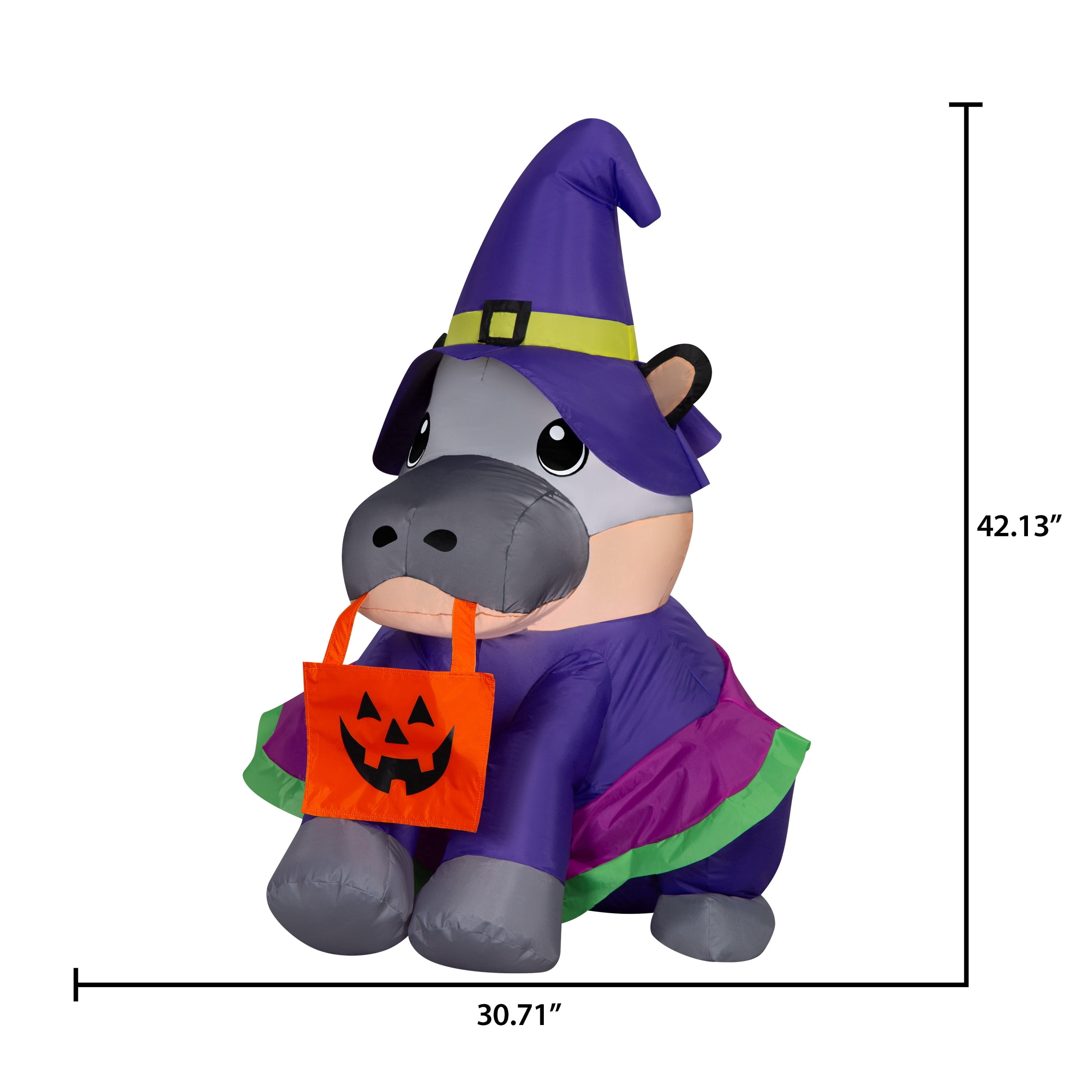 Baby Hippo Airblown Yard Inflatable, Multicolor, 3.5', Halloween by Way To Celebrate