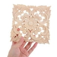 thumbnail image 5 of OULII Khaki Solid Wood Decorative Trim with Handcarved Patterns for Furniture and Cabinet Door, 5 of 7