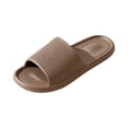 thumbnail image 4 of EVA Slippers Shower Shoes Women Lightweight Quick-Dry Non-Slip Foldable Portable Travel Slides for Women Men Ideal for Hotel Spa Dorm Beach Pool Bathroom Outdoor Use,Brown 40(US-7.5), 4 of 4