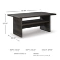 thumbnail image 3 of Signature Design by Ashley Easy Isle Patio Dining Table in Dark Brown and Beige, 3 of 11