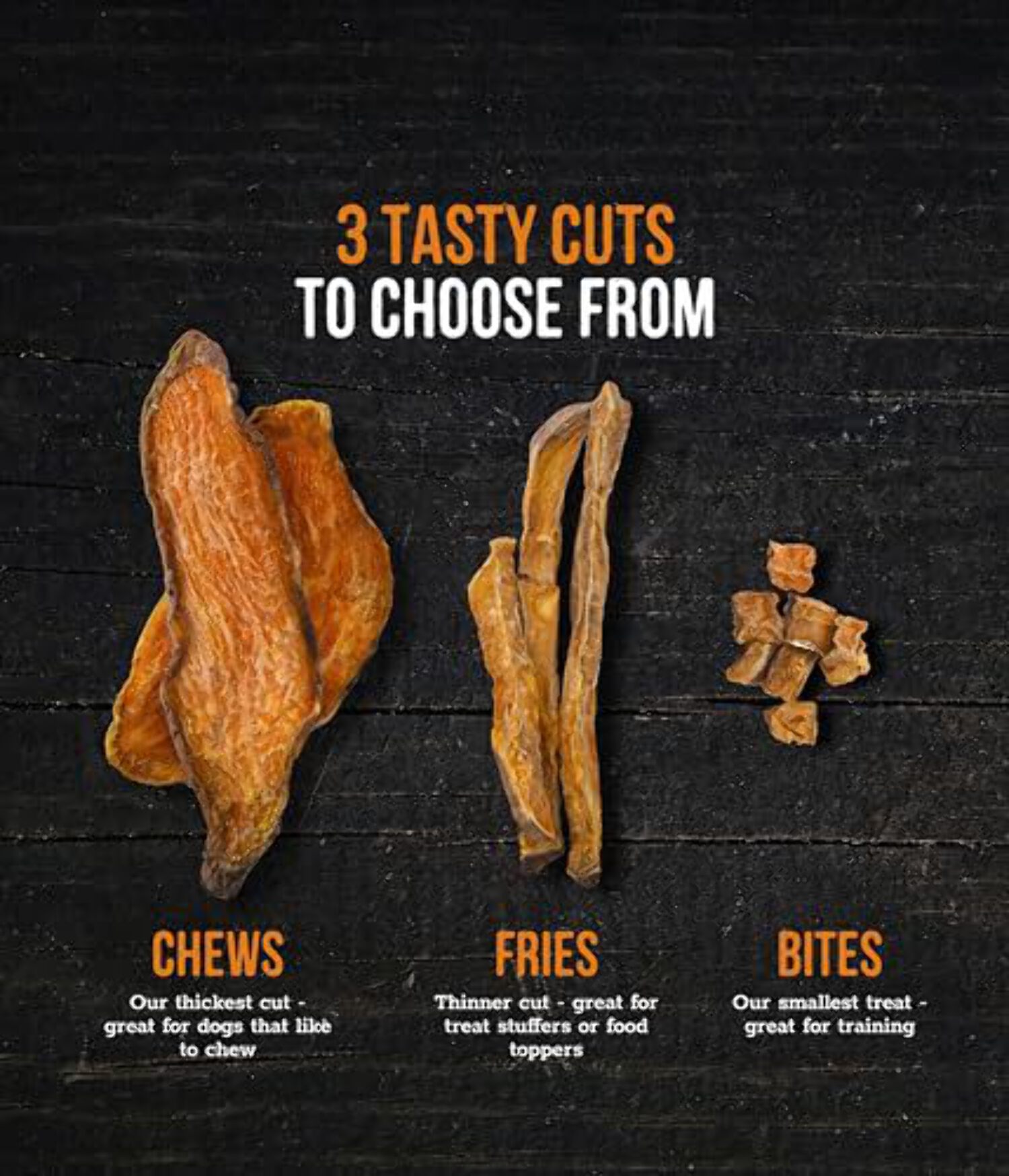 Wholesome Pride, 100% All-Natural Single Ingredient, Soft, USA-Sourced Dog Treats, Sweet Potato Chews 32oz