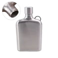 thumbnail image 2 of Stainless Steels Square Wine Flasks Whiskeys Pots Portable Beer Container, 2 of 8
