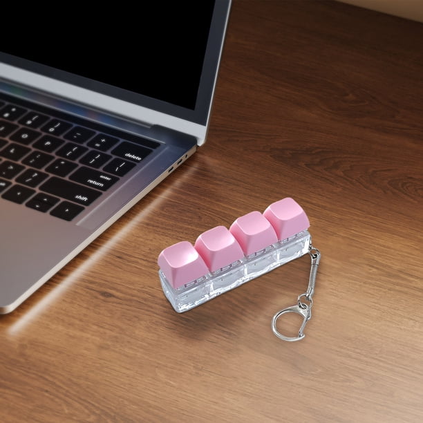 Aodebiao Gadget Anti-Stress à 4 Boutons avec Son et Lumière DEL - Jouet de Soulagement du Stress de Clavier Mécanique pour Adultes, Testeur de Jeu Portable à Bouton Cliquable pour Amateurs de Aodebiao Gadget Anti-Stress à 4 Boutons avec Son et Lumière DEL - Jouet de Soulagement du Stress de Clavier Mécanique pour Adultes, Testeur de Jeu Portable à Bouton Cliquable pour Amateurs de