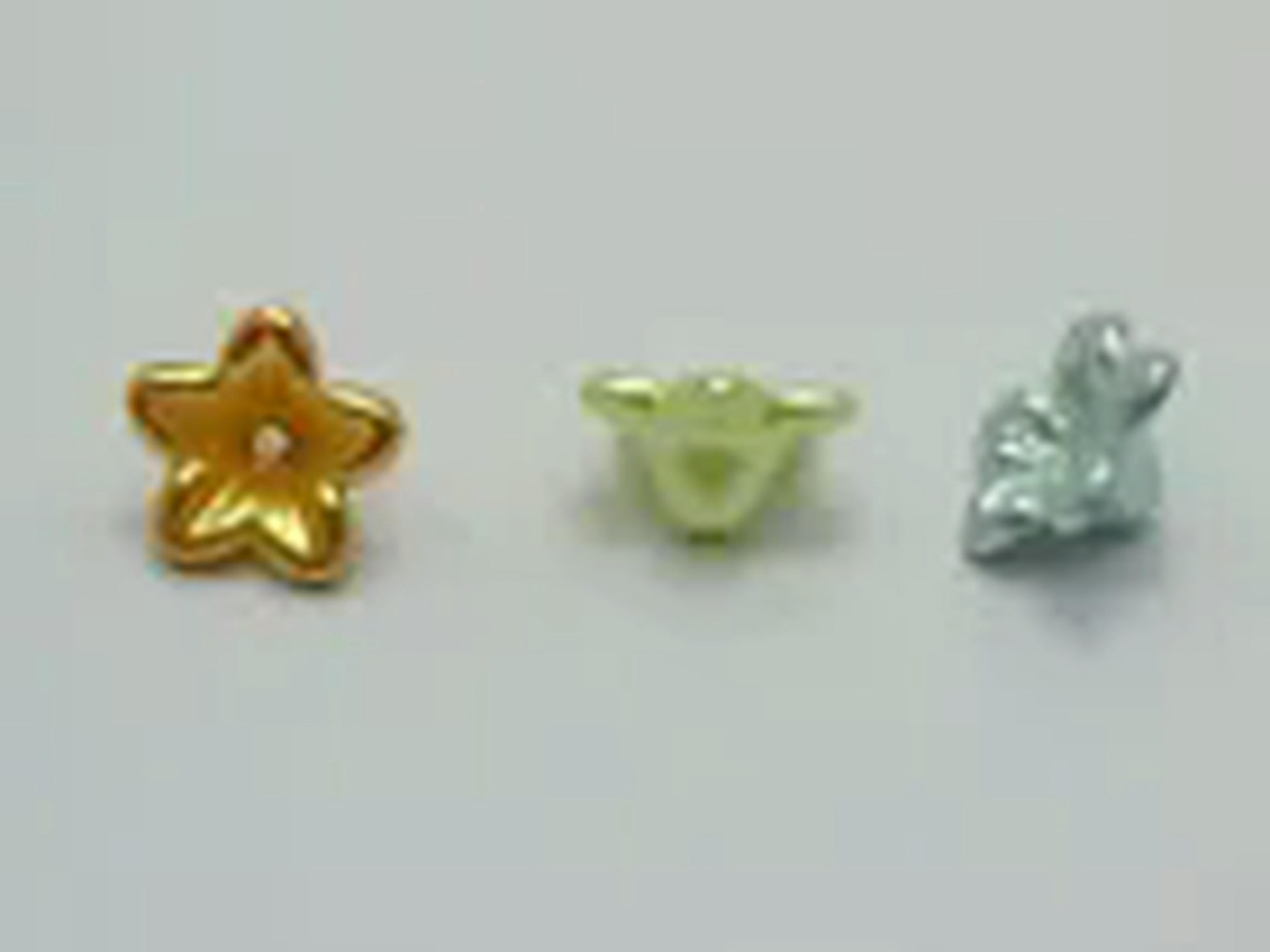 EOEMY 1000 Mixed Color Acrylic Pearl Bead Cap Bellflower Bell Flower Beads 10mm