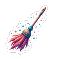 thumbnail image 3 of Magic Broomstick Stickers, Waterproof Halloween Sticker for Water Bottle Laptop Phone Cases Planner Skateboard Luggage Helmet Party Favor Decor, Ideal for Adults Teens Teacher Rewards, 3 of 9