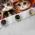 thumbnail image 3 of jejeloiu Cute Kitten Curtains Pack of 2 (42x84 Each),Happy Halloween Curtains Blackout,Funny Pumpkin Bedroom Curtains For Child,Luxury Bedroom Decor, 3 of 6