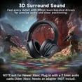 thumbnail image 5 of AYEDLOE Wireless Gaming Headset 2.4GHz for PS5/PS4/PC/Switch - Bluetooth 5.3 Headphones with Noise-Canceling Mic, 7.1 Surround Sound, 70H Battery Life, RGB Lights, Foldable, Portable-Black, 5 of 8