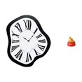 thumbnail image 1 of Reloj de pared acrílico de lujo con forma distorsionada, adorno creativo para escritorio, estatua de cuenco del tesoro, cornucopia, regalo para el Fes, 1 of 8