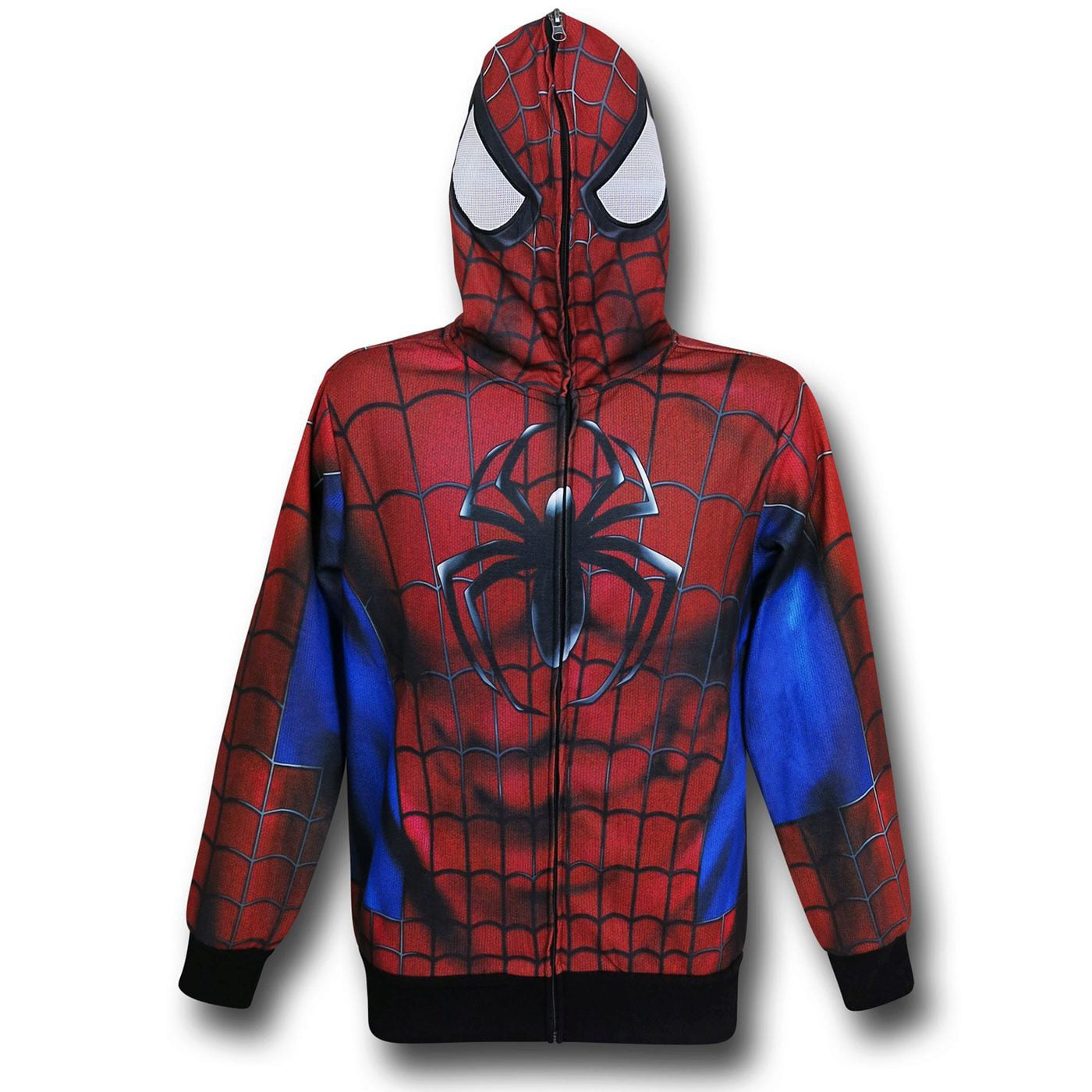 Spider-Man Lightweight Sublimated Costume Hoodie-Large