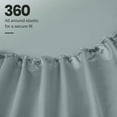 thumbnail image 6 of Superior Egyptian Cotton Eco-Friendly 1200 TC Sheet Set, King, Teal, 6 of 13