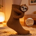 thumbnail image 2 of 3D Knit Animal Socks - Cozy Winter Socks With Cute Plush Animal Designs, Christmas Gifts For Kids & Adults, 2 of 3