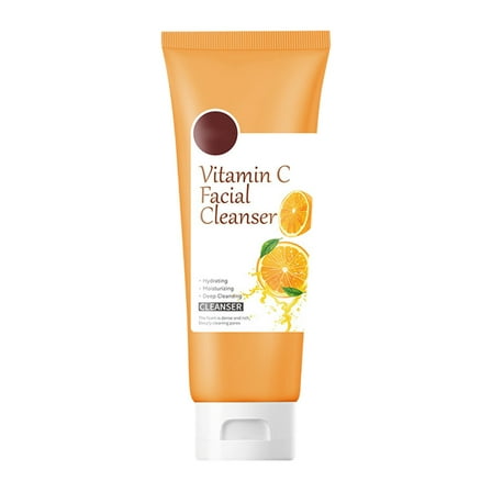HHBEAUTY Vitamin C & Turmeric Face Cream Cleanser - Daily Makeup Remover and Facial Wash, Brightening, Hydrating, Anti-Aging, Clean Beauty, Cruelty-Free Korean Skincare for All Skin Types