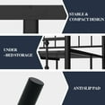 thumbnail image 5 of Walsunny Twin Size Metal Platform Bed Frame with Headboard and Footboard, No Box Spring Needed, Easy Assembly Anti-Slip Support, Storage Space Under the Bed, 5 of 7