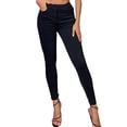 thumbnail image 5 of Women's Comfort Stretchy Slim Skinny High Rise Black Pants, 5 of 5