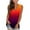 Orange, variant on ZQGJB Ombre Tank Tops for Women Trendy Workout Summer Sleeveless Tie Dye Gradient Print V Neck Camisole Vest Loose Flowy Comfy Tunic Blouse Black XL