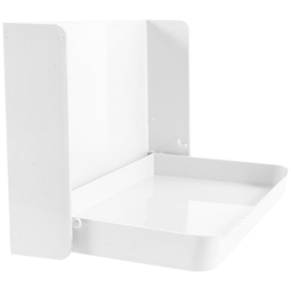 OUNONA  Wall Shelf Mounted Shelving Organizer Storage Shelves White