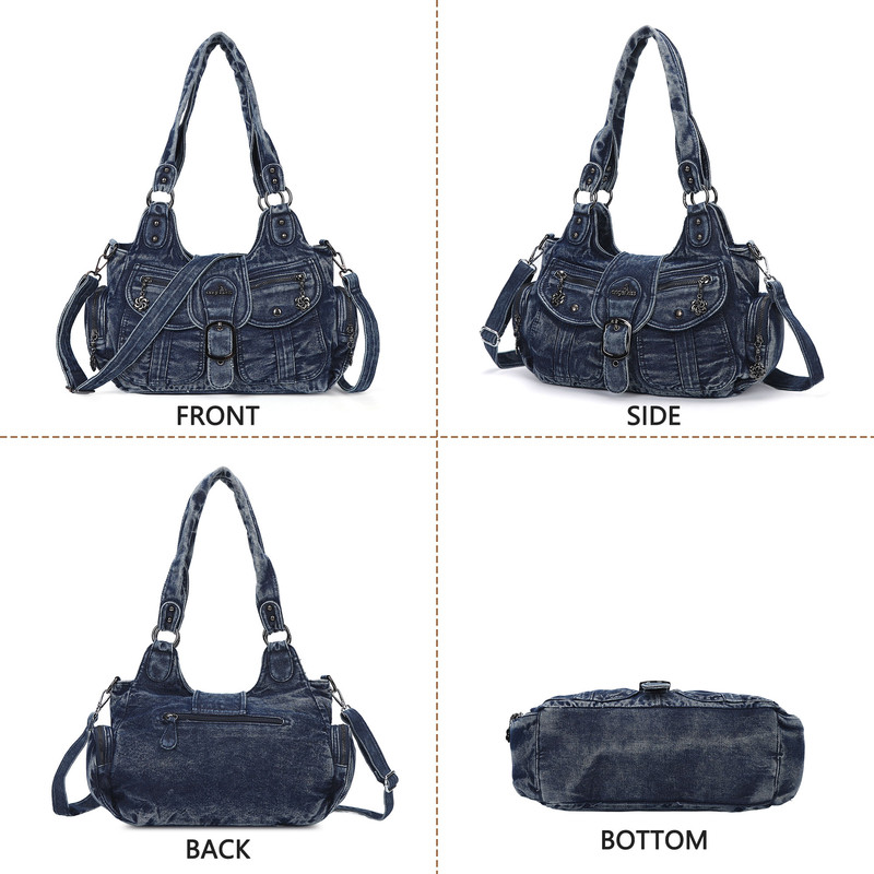 Angel Kiss Hobo Bags for Women Vegan Leather Shoulder Purses and Crossbody Ladies Tote Bags Purse