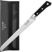 Cutluxe Bread Knife – 10" Serrated Edge Knife Forged of High Carbon German Steel – Artisan Series