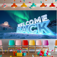 thumbnail image 6 of Illuminated Welcome Back Banner, Archway Themed Backdrop, Glittering Ball Elements, Party Decorations, Event Entrance Background, Photography Props, Celebration Decor, 6 of 8