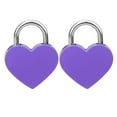 thumbnail image 3 of 2 Sets Heart Lock Metal Colorful Exquisite Padlock Craft Supplies with Keys 30x39mm for Jewelry Box, Luggage, Crafts, 3 of 7
