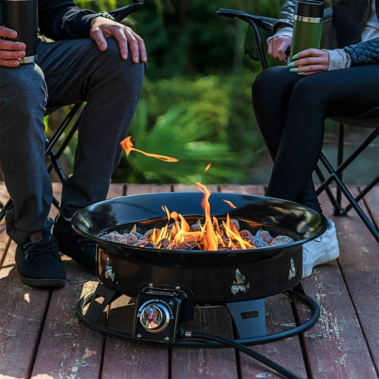 Outland Living Firebowl 875 Okanagan Outdoor Propane Gas Fire Pit with UV and Weather Resistant Durable Cover 24 Inch Diameter 58 000 BTU